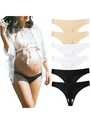 JDEFEG Plus Size Maternity Underwear Over The Belly 3X Women Thong