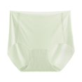 thumbnail image 1 of uublik No Show Panties for Women Seamless High Waist Breathable Briefs Soft Underpants Ladies Stretch Panties No Show Underwear Mint Green, 1 of 5