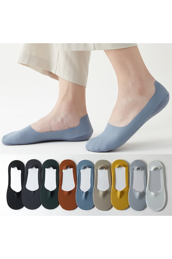 No Show Socks 5 pairs Unisexor Socks Cotton Breathable Summer Ice Silk Sock,One Size