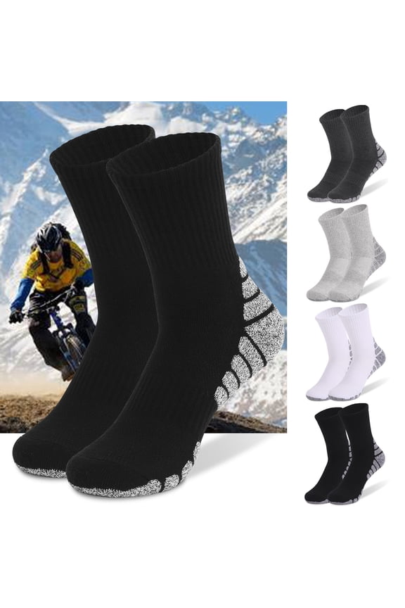 No-Show Socks Man's Ski Socks Winter Warm Outdoor Sports Socks Soccer Socks Youth Multicolor XL