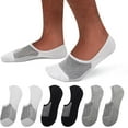 thumbnail image 1 of No Show Socks Men 6/8 Pack Invisible Low Cut Socks Non Slip Short Socks Size 5-11/10-13, 1 of 5