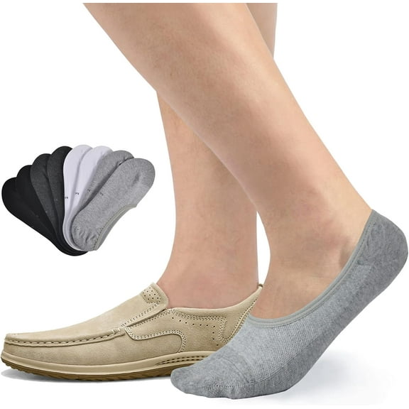 No Show Socks Men Breathable Non Slip Low Cut Socks Women Cotton Durable Invisible Socks Loafers 7-15