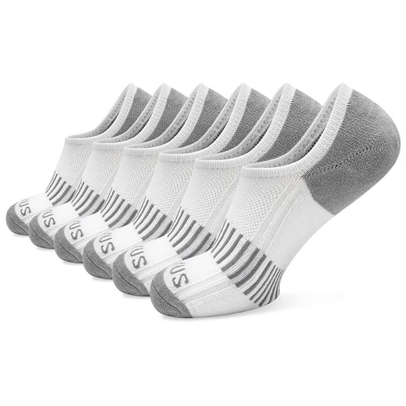 No Show Socks Men, Low Cut Ankle Short Casual Non Slip Running Socks 6 Pairs| 100%Cotton Fabric, Soft Breathable Invisible Socks Men