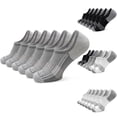 thumbnail image 1 of No Show Socks Men, Low Cut Ankle Short Casual Non Slip Running Socks 6 Pairs| 100%Cotton Fabric, Soft Breathable Invisible Socks Men, 1 of 3