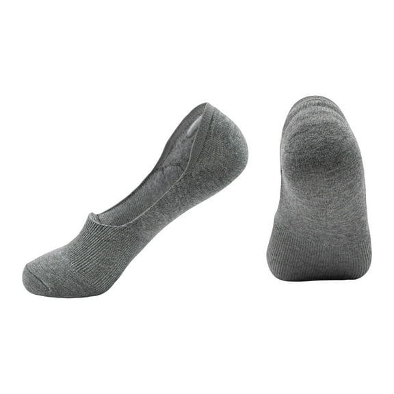 No Show Socks Mens 7/8 Pair Cotton Thin Non Slip Low Cut Men Invisible Sock 6-8/9-11/12-14 Gray B