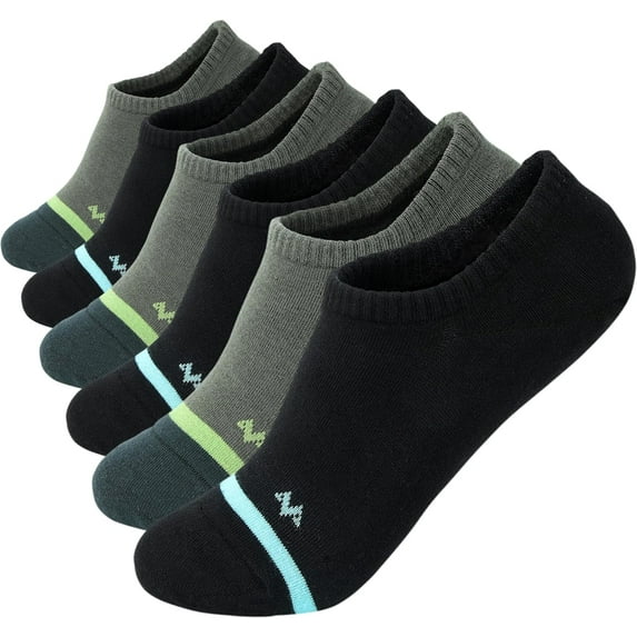 No Show Socks Mens 7/8 Pair Cotton Thin Non Slip Low Cut Men Invisible Sock 6-8/9-11/12-14