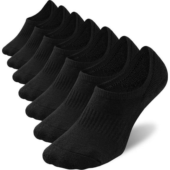 No Show Socks Mens 7/8 Pair Cotton Thin Non Slip Low Cut Men Invisible Sock 6-8/9-11/12-14