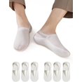 thumbnail image 1 of No Show Socks, Ultra Thin Breathable Mesh Non Slip Invisible Liner Socks for Flats and Sneakers for Women and Men, White, 1 of 6