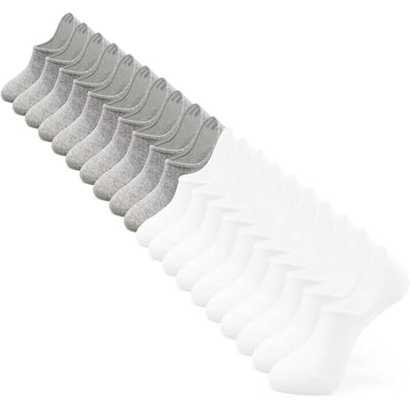 No Show Socks Women 10 Pairs Low Cut Anti-Slid Novelty Athletic Casual Invisible Liner Socks
