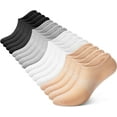 thumbnail image 1 of No Show Socks Women 8 Pairs, Low Cut Non Slip Ankle Invisible Casual Socks, 1 of 1
