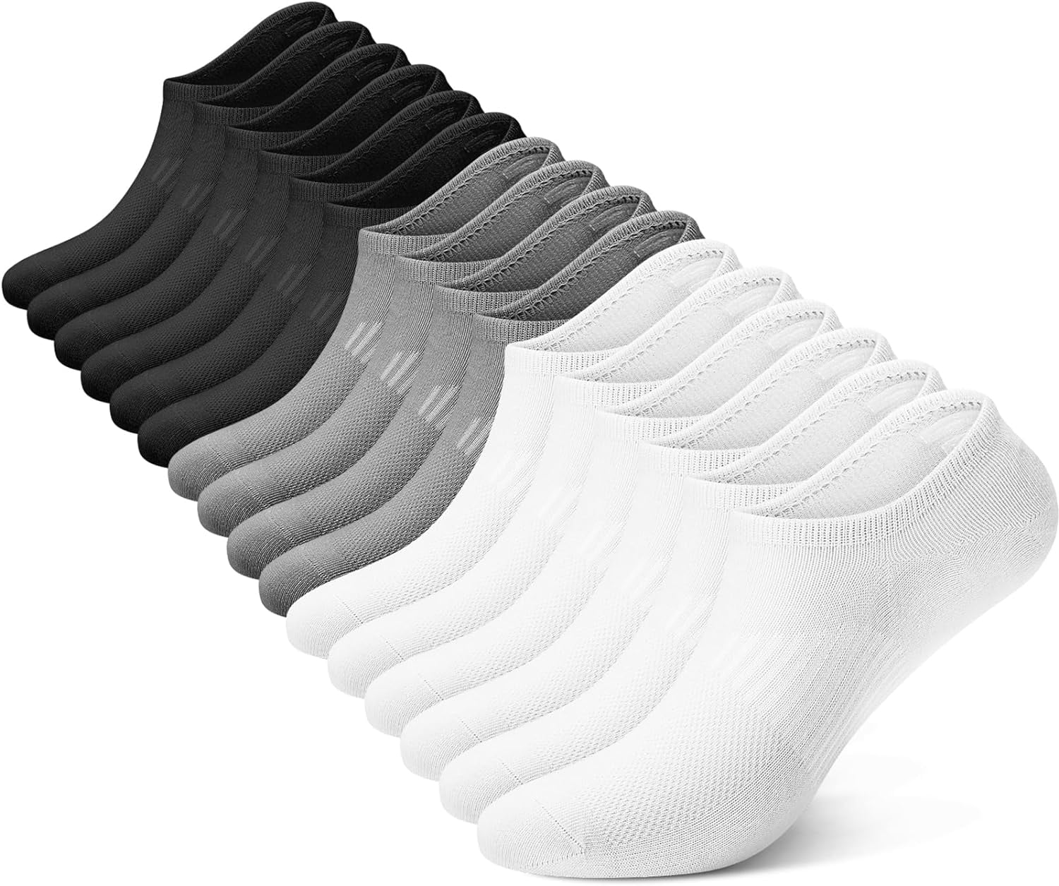 No Show Socks Women 8 Pairs, Low Cut Non Slip Ankle Invisible Casual Socks