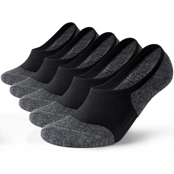 No Show Socks Women Low Cut Cushioned Athletic Ankle Running Compression Socks 5 Pairs