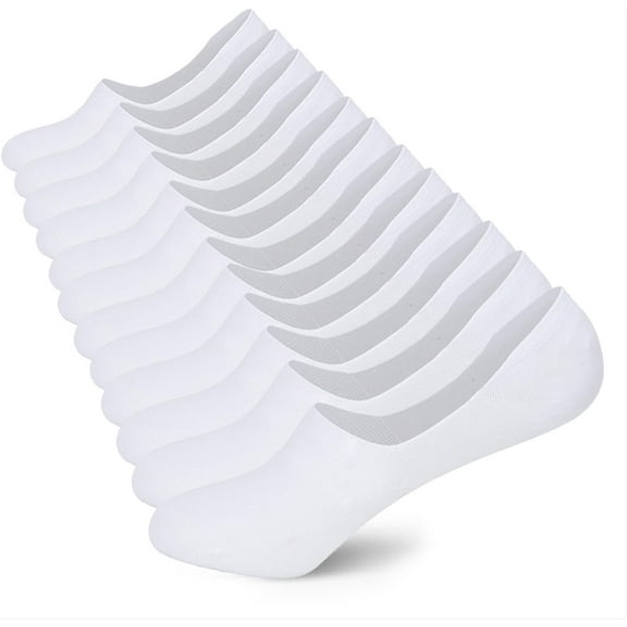 No Show Socks Women Mens Low Cut Non Slip Invisible Flat Boat Liner 6/12 Pairs