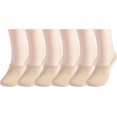 thumbnail image 1 of No Show Socks Women Non Slip Low Cut Socks Cotton Short Socks for Women Invisible Liner 3/6 Pairs, 1 of 5