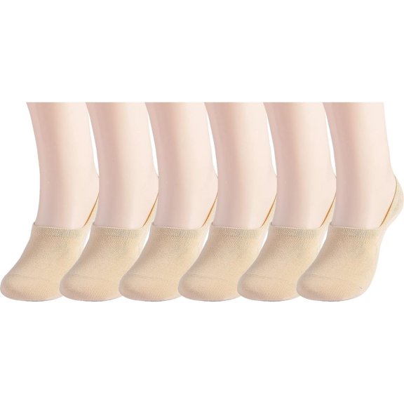 No Show Socks Women Non Slip Low Cut Socks Cotton Short Socks for Women Invisible Liner 3/6 Pairs