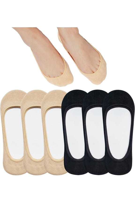 No Show Socks Women for Flats 4 to 8 Pack Non Slip Invisible Ultra Low Cut Socks Shoe Size 5-8/9-11