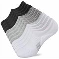thumbnail image 1 of No Show Socks Womens Athletic Cushion Ankle Footies Low Cut 5-6 Pairs, 1 of 8