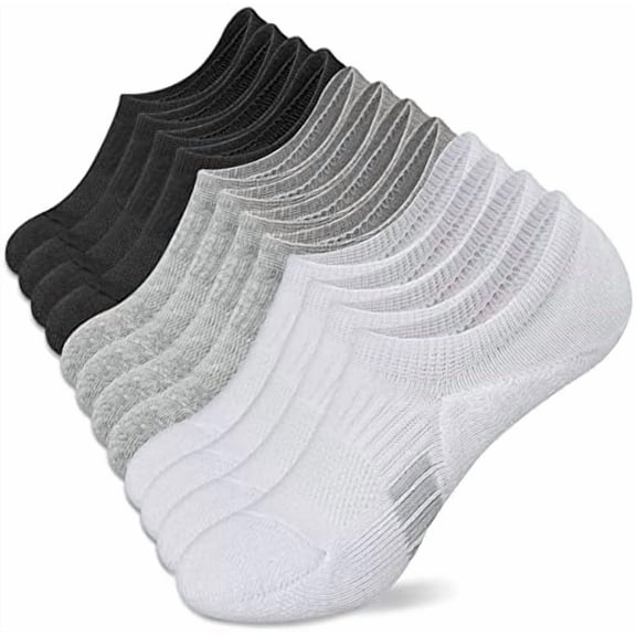 No Show Socks Womens Athletic Cushion Ankle Footies Low Cut 5-6 Pairs