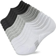 TBKOMH No Show Socks Womens Athletic Cushion Ankle Footies Low Cut Socks 5-6 Pairs
