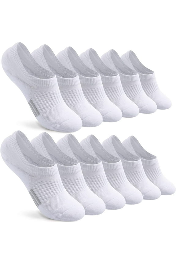 No Show Socks Womens Cushioned Low Cut Athletic Hidden Liner for Sneakers Ankle Invisible Running Socks 4/6 Pairs