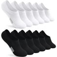 thumbnail image 1 of No Show Socks Womens Cushioned Low Cut Athletic Hidden Liner for Sneakers Ankle Invisible Running Socks 4/6 Pairs, 1 of 1