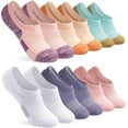 thumbnail image 1 of No Show Socks Womens Cushioned Low Cut Athletic Hidden Liner for Sneakers Ankle Invisible Running Socks 4/6 Pairs, 1 of 11