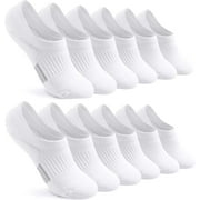 No Show Socks Womens Cushioned Low Cut Invisible Footies for Running Athletic Gym Ankle Socks 6 Pairs