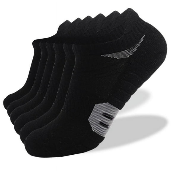No Show Socks Womens New Unisex Sweat-Absorbing, Breathable, And Warm Outdoor Socks for Sports Style B-105 Black XL