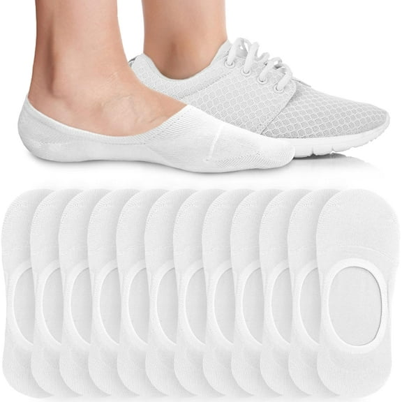 No Show Socks Womens - Non Slip Low Cut Ankle - Invisible Liner Socks for Casual & Formal Wear - Soft & Stretchable