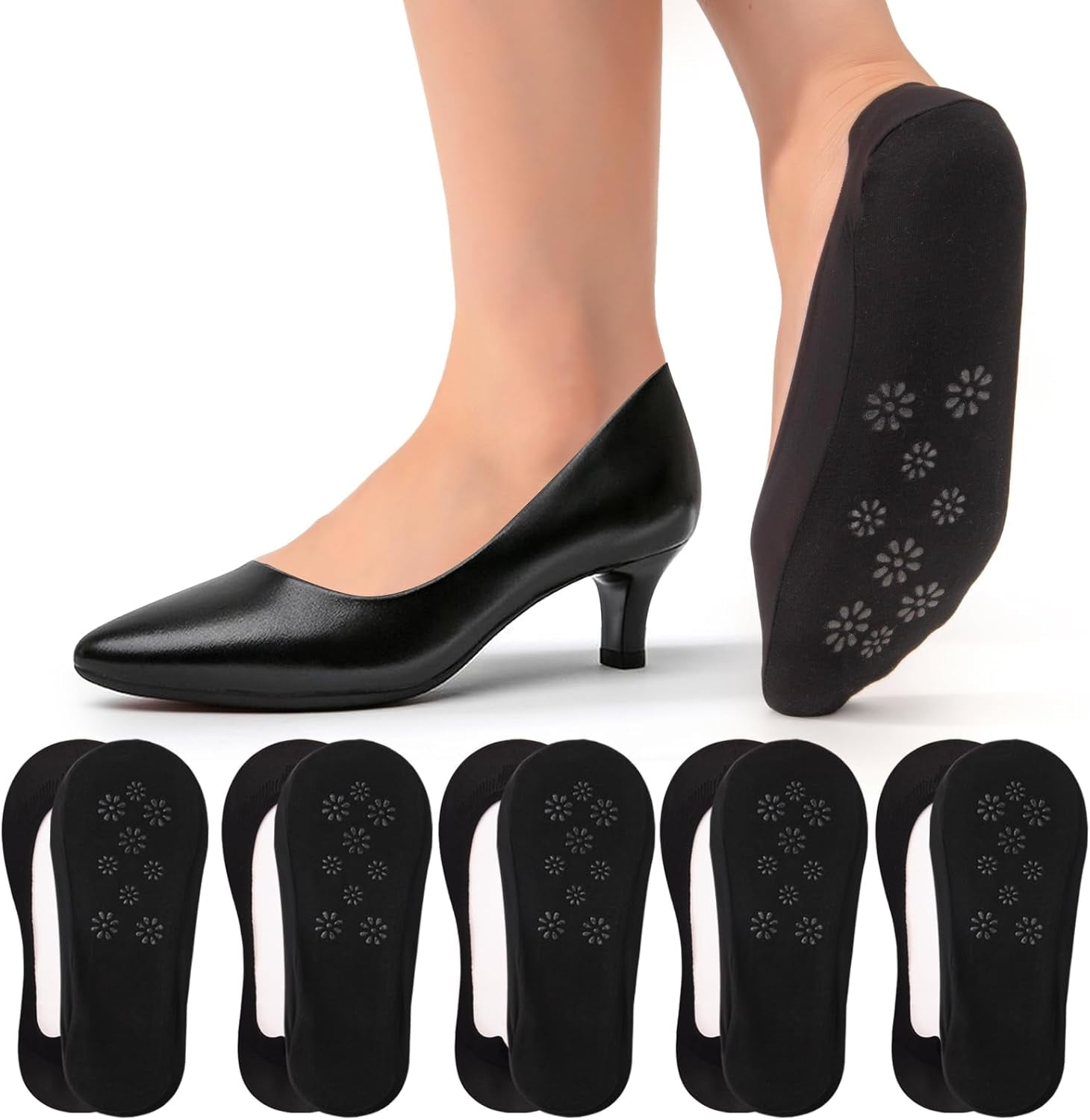 Giorgio Confezione 5 Calze Invisibili Donna Crew - Foto 3