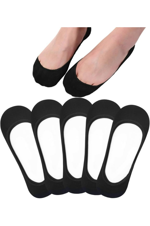 No Show Socks Womens, Ultra Low Cut Liners Non Slip Footies for Flats Hidden Invisible Boat Summer 3 to 8 Pairs