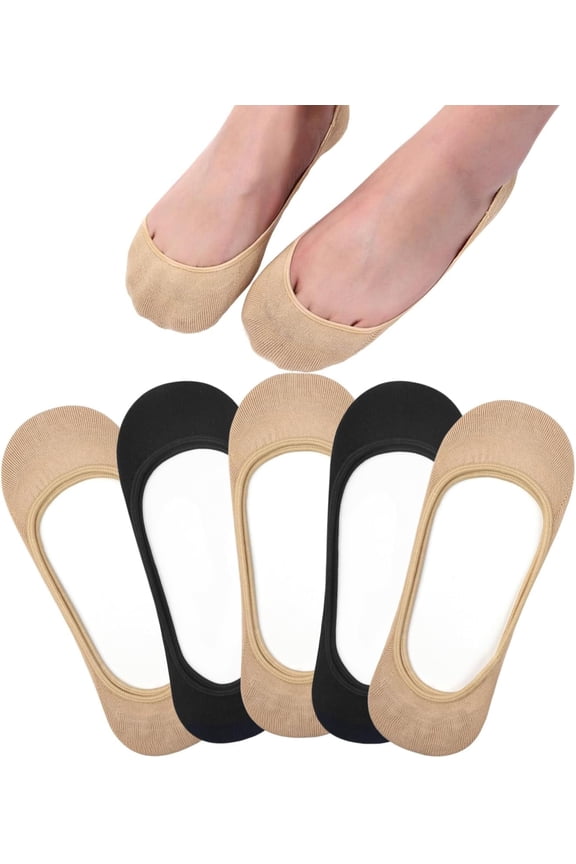 No Show Socks Womens, Ultra Low Cut Liners Non Slip Footies for Flats Hidden Invisible Boat Summer 3 to 8 Pairs