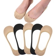 No Show Socks Womens, Ultra Low Cut Liners Non Slip Footies for Flats Hidden Invisible Boat Summer 3 to 8 Pairs