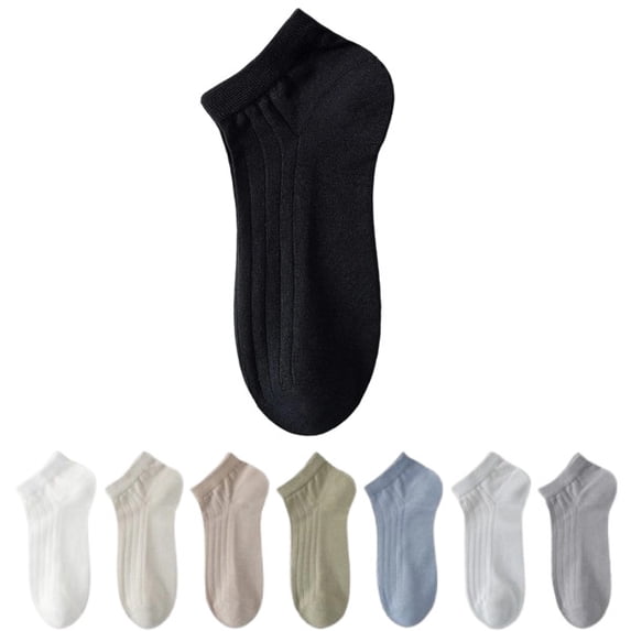 No Show Socks for Men Non Slip Low Cut Ankle Sock for Walking Running Gym Workouts,Black