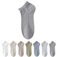 thumbnail image 1 of No Show Socks for Men Non Slip Low Cut Ankle Sock for Walking Running Gym Workouts,Dark Gray, 1 of 6