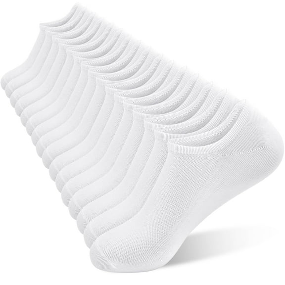 SkiBeaut Mens No Show Socks Low Cut Ankle Athletic Socks with Cushion Cotton Invisible Liner Socks 8 Pack