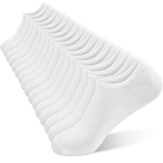 SkiBeaut Mens No Show Socks Low Cut Ankle Athletic Socks with Cushion Cotton Invisible Liner Socks 8 Pack