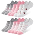 thumbnail image 1 of HIALTODAY No Show Socks Womens 6 pairs, Low Cut Invisible Cotton Ankle Socks for sport or leisure,Size 9-11, 1 of 5