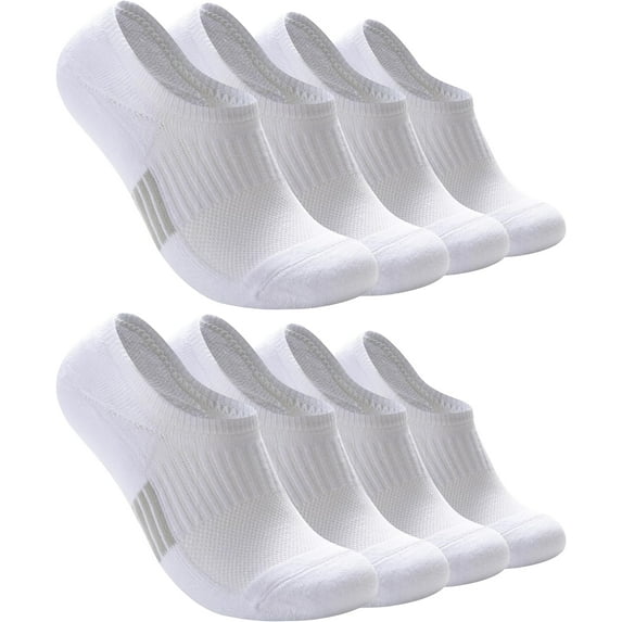 No Show Socks for Women & Men (Unisex) - Athletic Non Slip & Low Cut Invisible Socks - Soft & Stretchable Cotton Blend