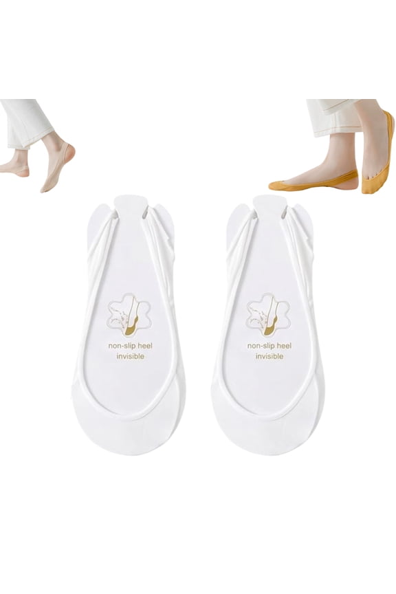 No Show Socks with Invisible Sling Back Womens, Low Cut Half Toe Topper Socks with Non-Slip Straps for Heels