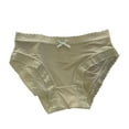 thumbnail image 1 of No Show Underwear for Women Soft Full Coverage Solid Mid Waist Panties Sexy Lace Patchwork Briefs for Everyday Wear, 1 of 3