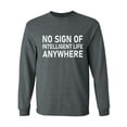 thumbnail image 1 of No Sign Of Intelligent Life Adult Long Sleeve T-shirt, 1 of 3