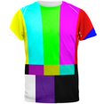 thumbnail image 1 of No Signal Television All Over Adult T-Shirt - Large, 1 of 2