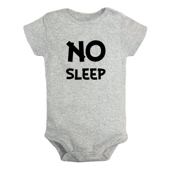 No Sleep Funny Rompers For Babies, Newborn Baby Unisex Bodysuits, Infant Jumpsuits, Toddler 0-24 Months Kids One-Piece Oufits