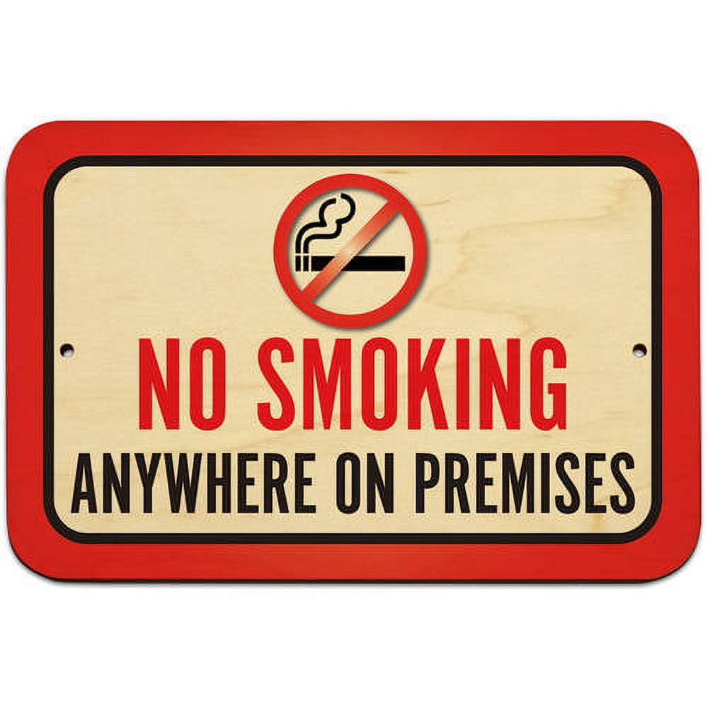 no smoking tobacco sign No Smoking Anywhere On Premises Sign
