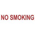 thumbnail image 1 of No Smoking Decal, 3 In. Lettering, 20 In. X 3-3/4 In., 25 Per Pack, 1 of 1