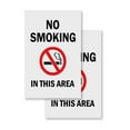 thumbnail image 1 of No Smoking In This Area (2-PACK) 24" x 36" Vinyl Decals | Sign Insert Peel & Stick Decals Stickers Window Signs, 1 of 2