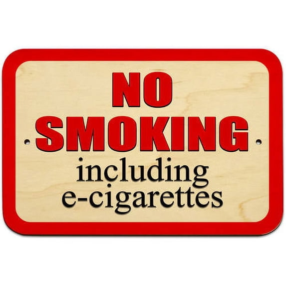 No Smoking Including E-Cigarettes Sign