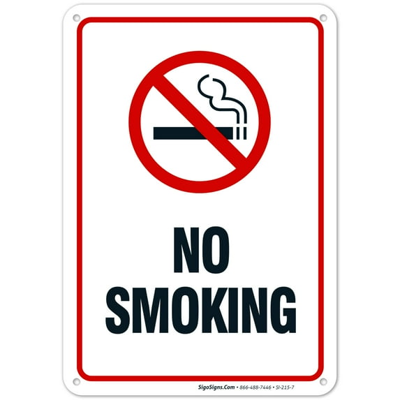 No Smoking Sign, No Smoking Metal Sign,