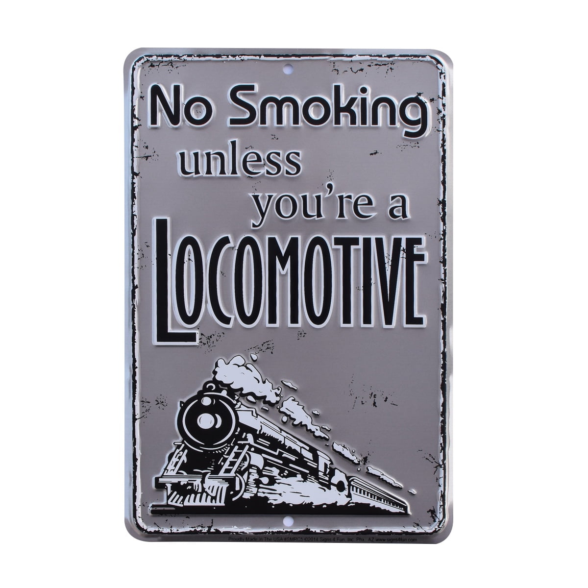 No Smoking Unless Locomotive RR Railroad Train Sign Railfan Wall Art Home Decor No Smoking Unless Locomotive RR Railroad Train Sign Railfan Wall Art Home Decor